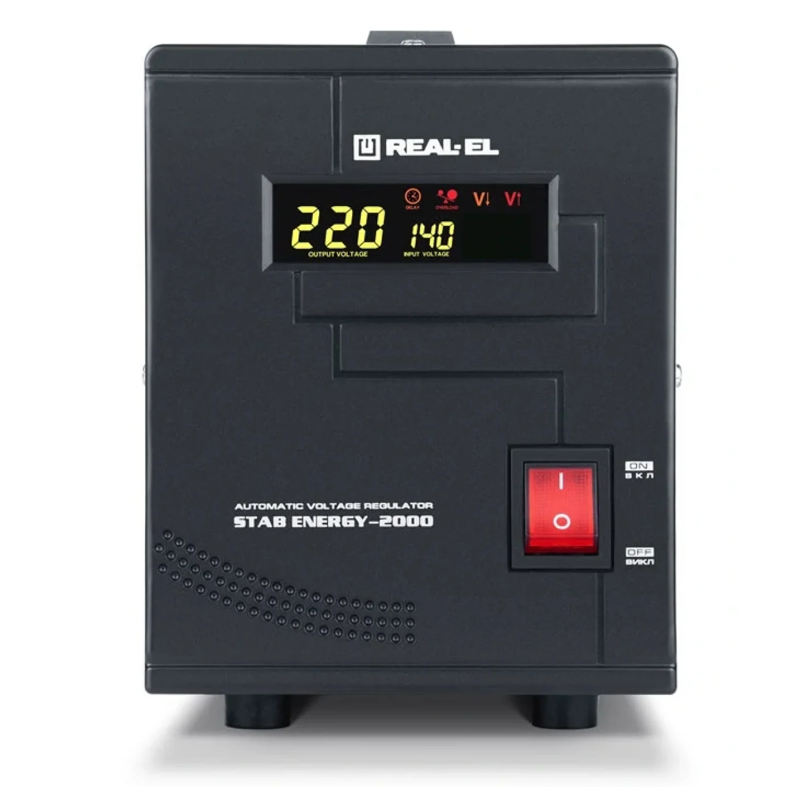 Стабилизатор REAL-EL Stab Energy-2000 Black, EL122400013 UA