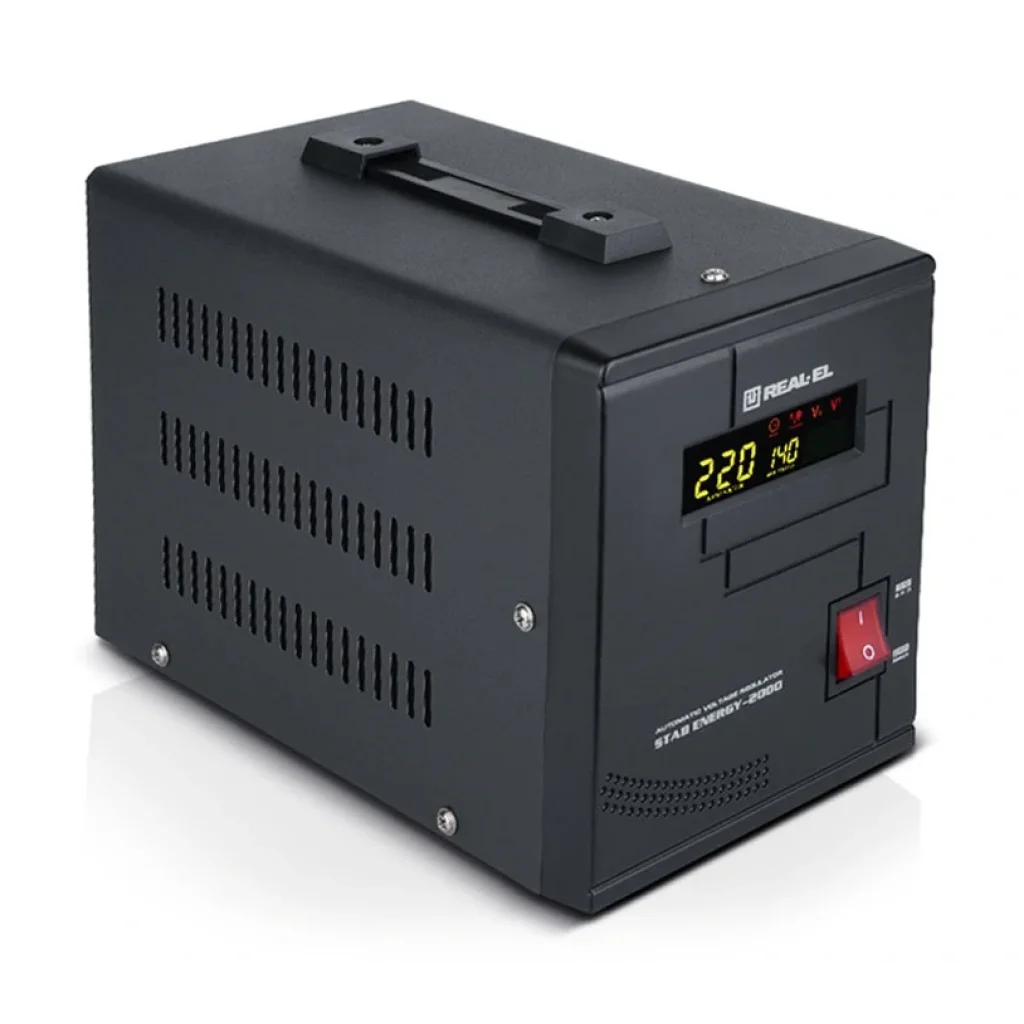 Стабилизатор REAL-EL Stab Energy-2000 Black, EL122400013 UA
