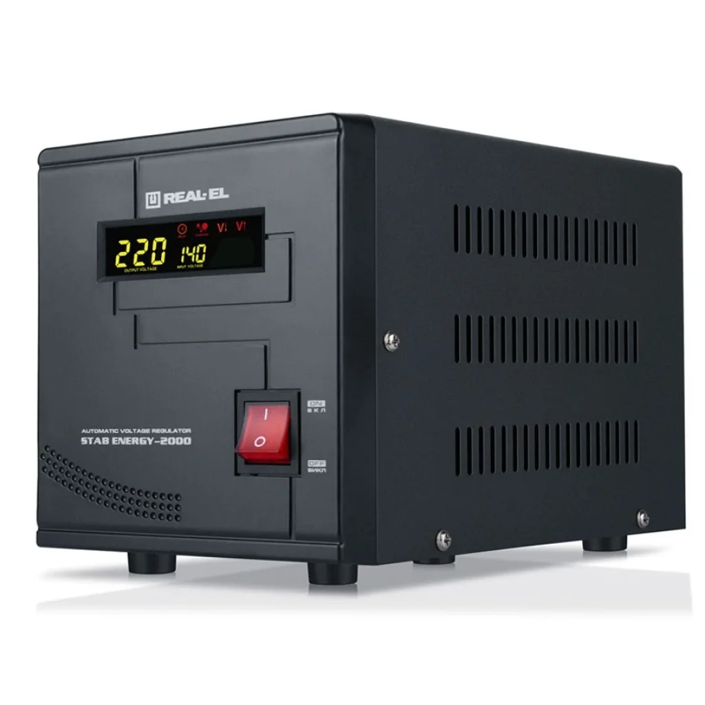 Стабилизатор REAL-EL Stab Energy-2000 Black, EL122400013 UA