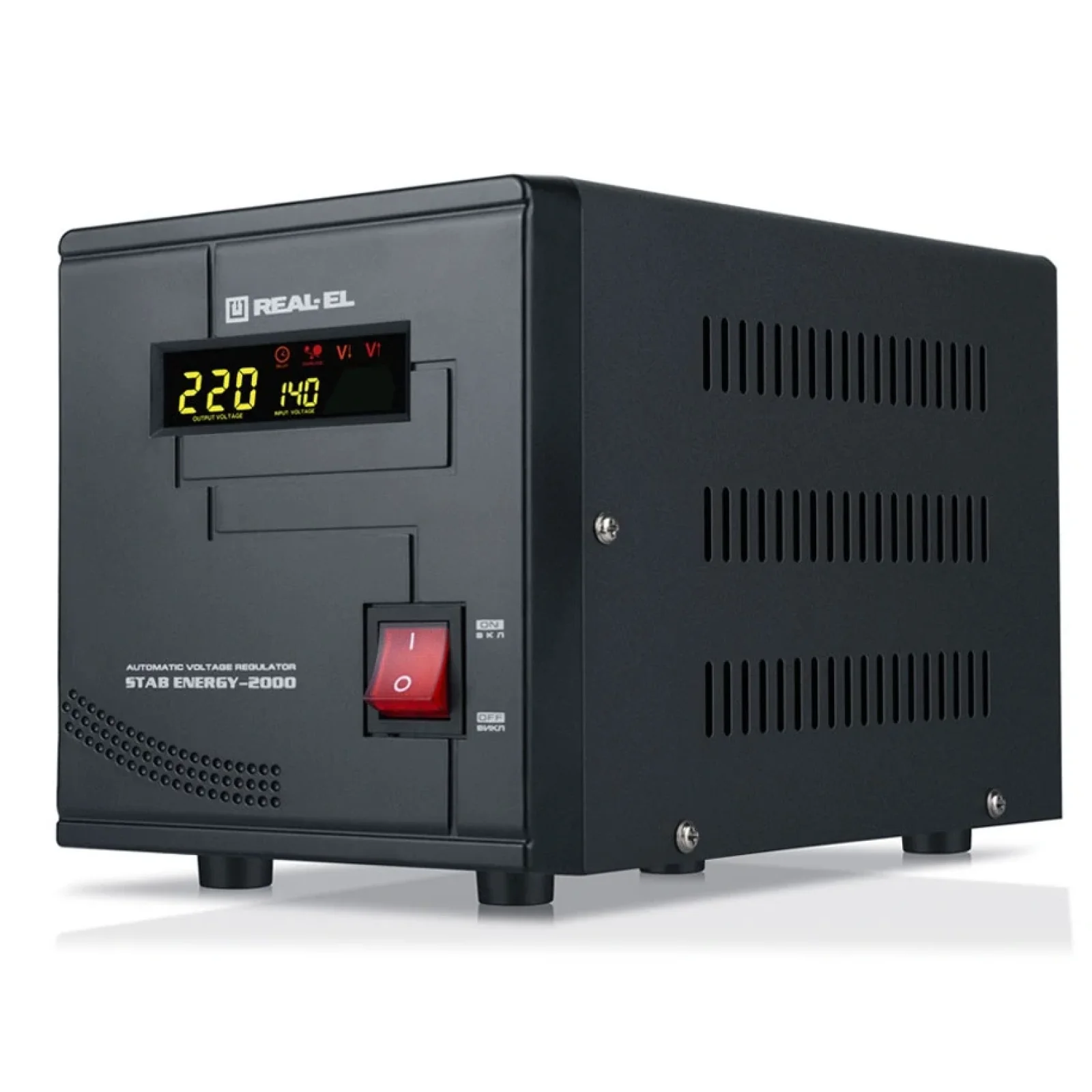 Стабилизатор REAL-EL Stab Energy-2000 Black, EL122400013 UA