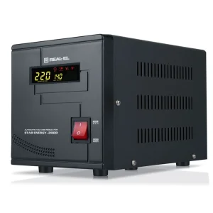 Стабилизатор REAL-EL Stab Energy-2000 Black, EL122400013 UA