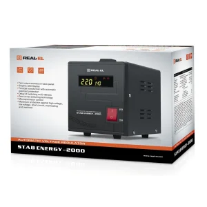 Стабилизатор REAL-EL Stab Energy-2000 Black, EL122400013 UA