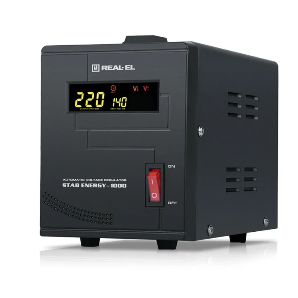 Стабілізатор REAL-EL Stab Energy-1000 Black, EL122400012 UA