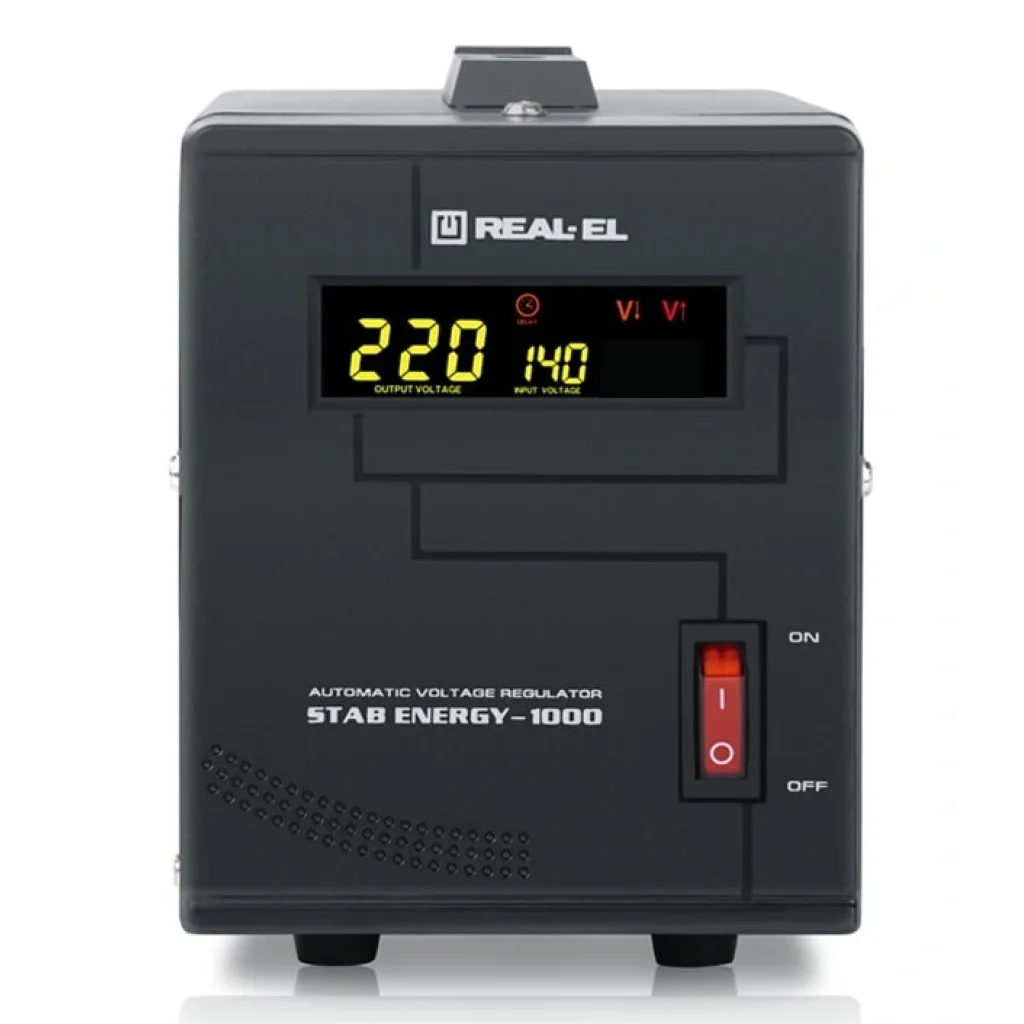 Стабілізатор REAL-EL Stab Energy-1000 Black, EL122400012 UA