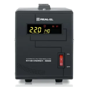 Стабілізатор REAL-EL Stab Energy-1000 Black, EL122400012 UA