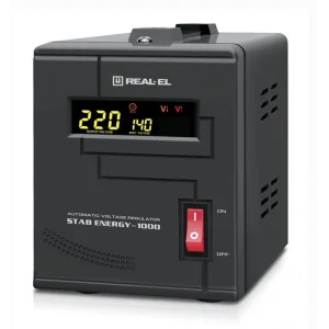 Стабілізатор REAL-EL Stab Energy-1000 Black, EL122400012 UA