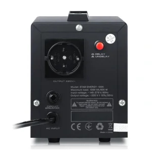 Стабілізатор REAL-EL Stab Energy-1000 Black, EL122400012 UA
