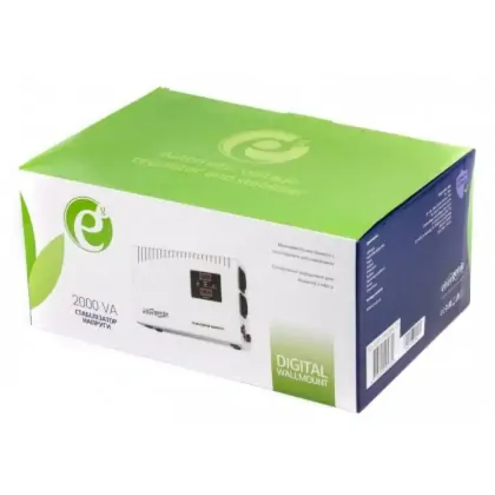 Стабилизатор EnerGenie EG-AVR-DW2000-01 2000VA, 2xSchuko UA