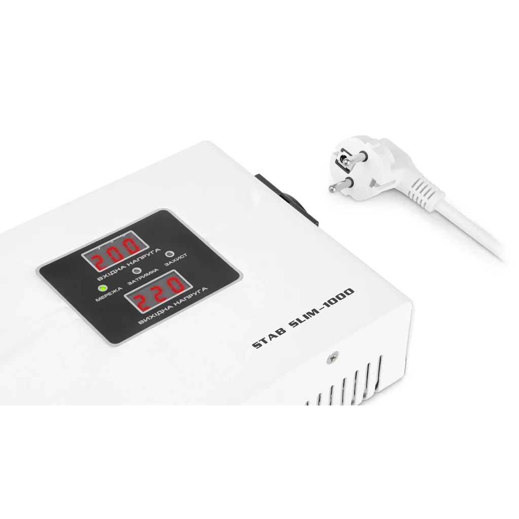 Стабілізатор REAL-EL STAB SLIM-1000 White, EL122400007 UA
