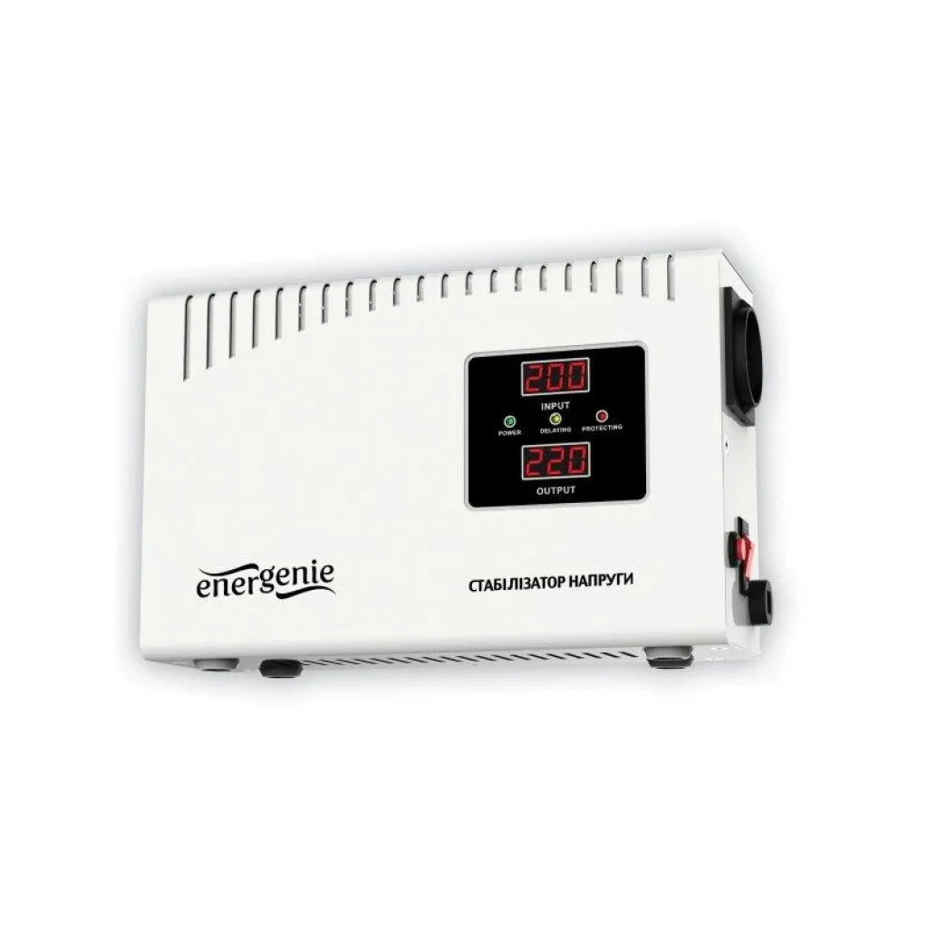 Стабілізатор EnerGenie EG-AVR-DW1000-01 1000VA, 1xSchuko UA