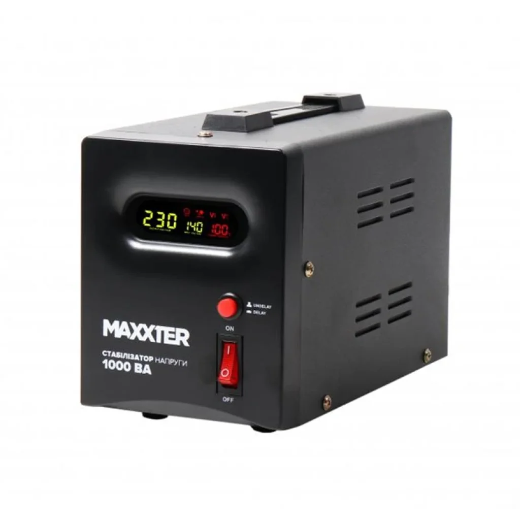 Стабілізатор Maxxter MX-AVR-S1000-01 1000VA UA