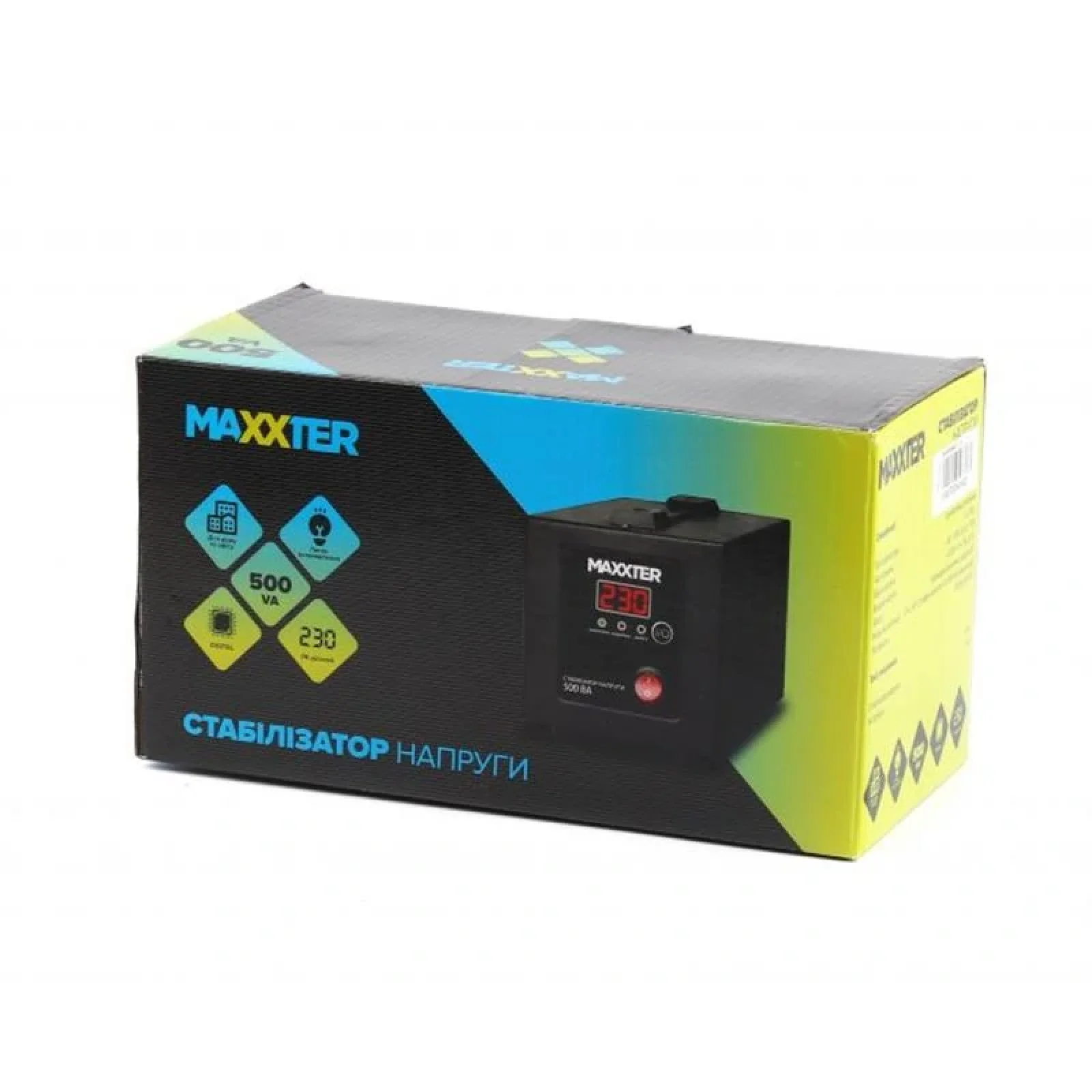 Стабілізатор Maxxter MX-AVR-E500-01 500VA UA