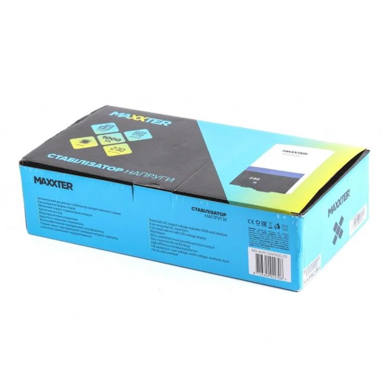 Стабілізатор Maxxter MX-AVR-DW1000-01 1000VA UA