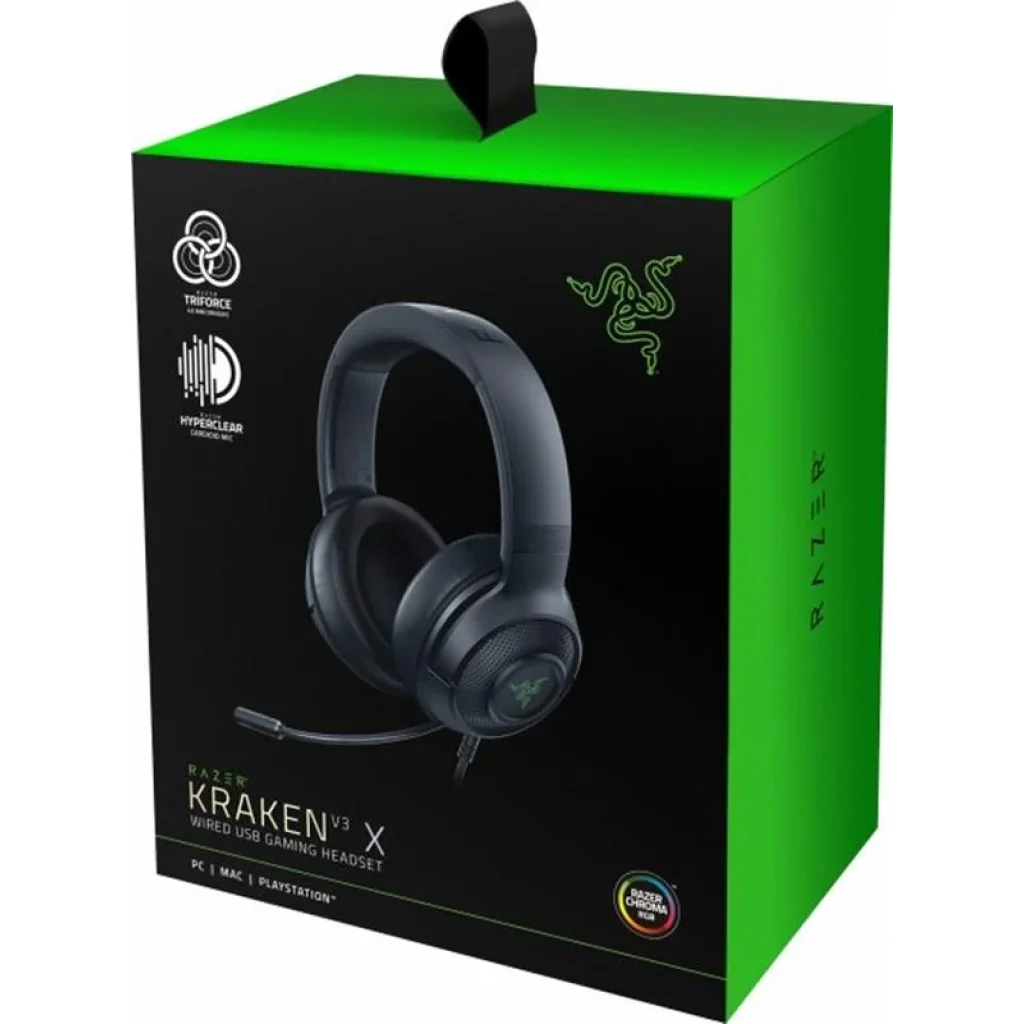 Гарнитура Razer Kraken V3 X USB (RZ04-03750300-R3M1) UA