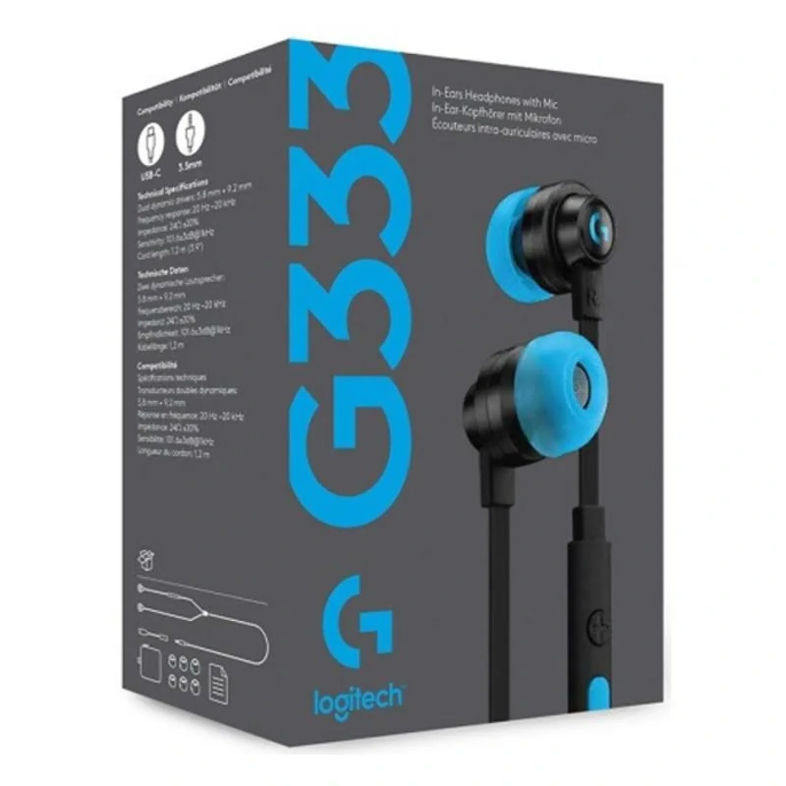 Гарнитура Logitech G333 Black (981-000924) UA