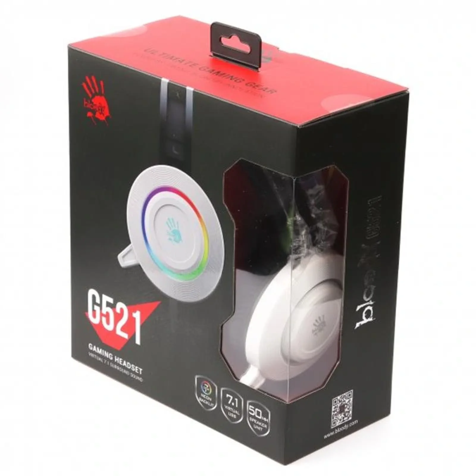 Гарнитура A4Tech Bloody G521 White, G521 Bloody (White) UA