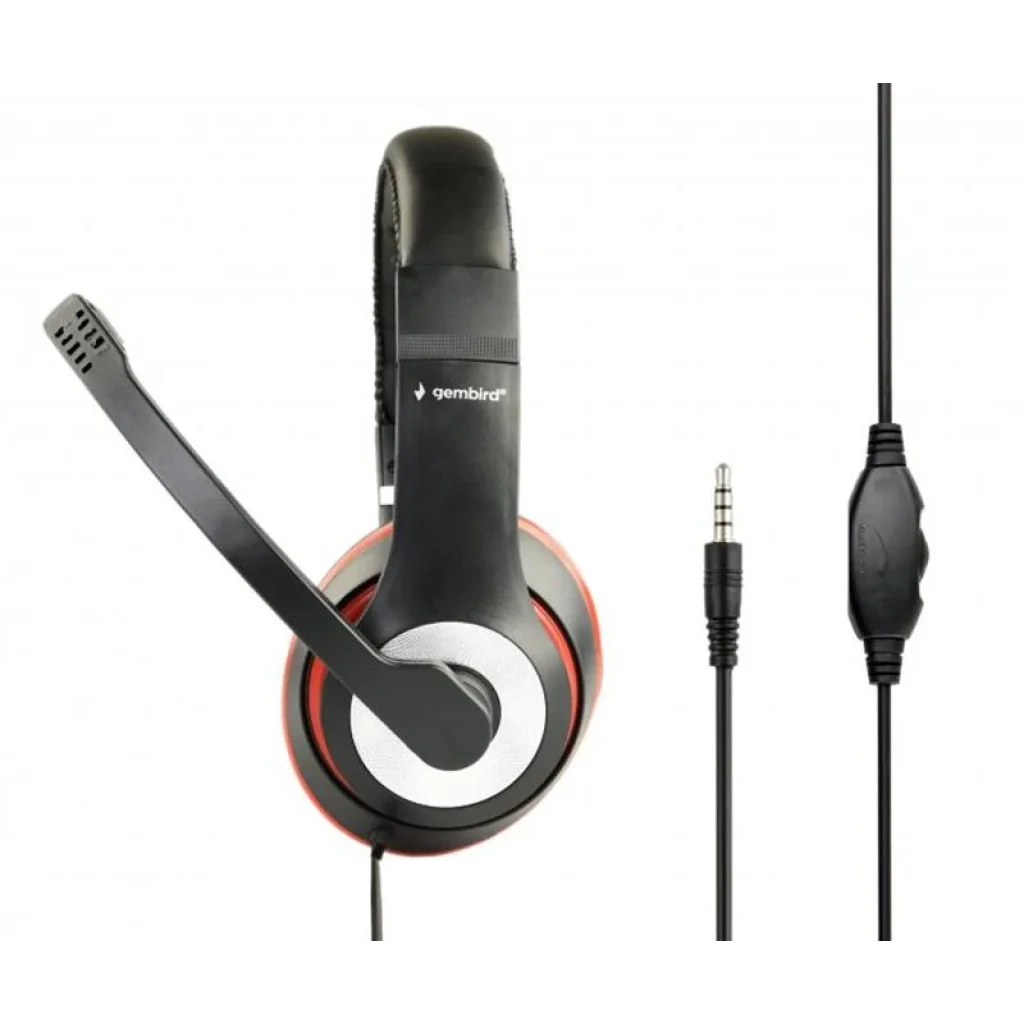 Гарнітура Gembird MHS-03-BKRD Black/Red UA