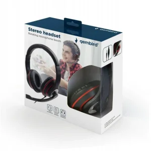 Гарнітура Gembird MHS-03-BKRD Black/Red UA