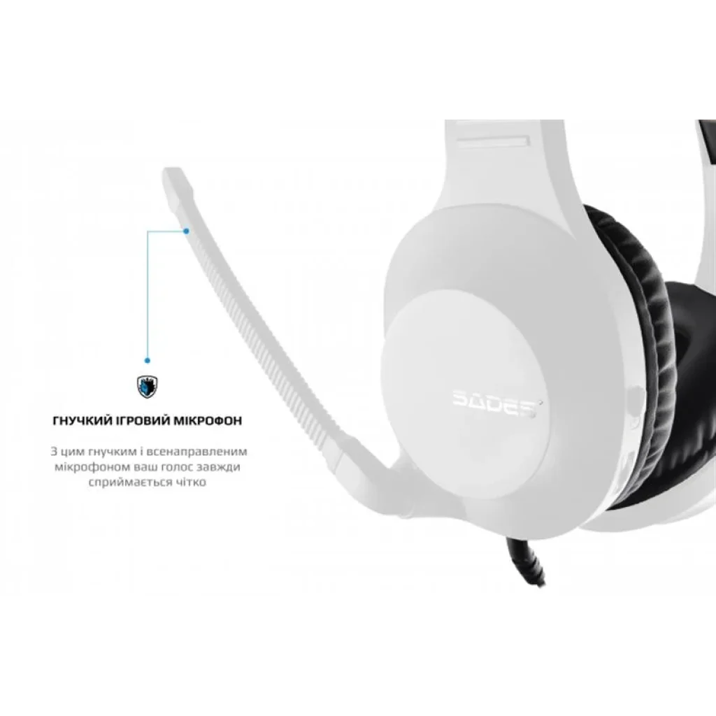 Гарнітура Sades SA-721 Spirits White (sa721wtj) UA