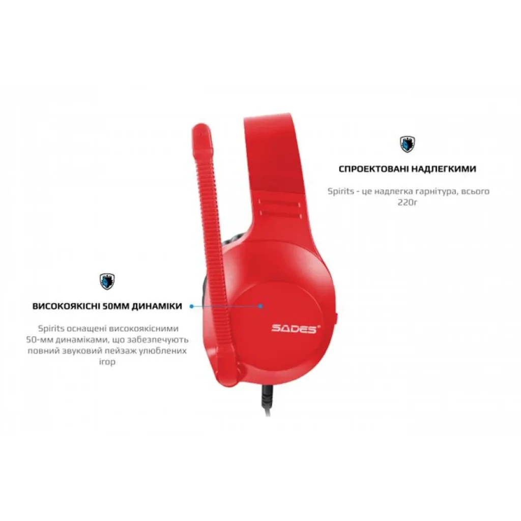 Гарнітура Sades SA-721 Spirits Red (sa721rdj) UA