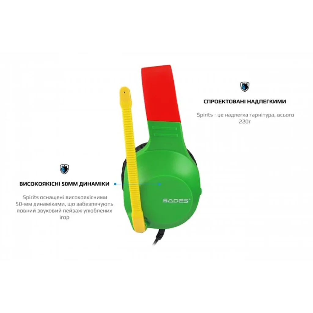 Гарнитура Sades SA-721 Spirits Rasta (sa721rsj) UA
