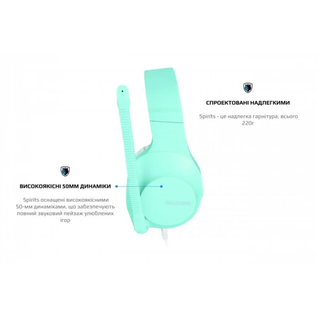 Гарнитура Sades SA-721 Spirits Cyan (sa721cnj) UA