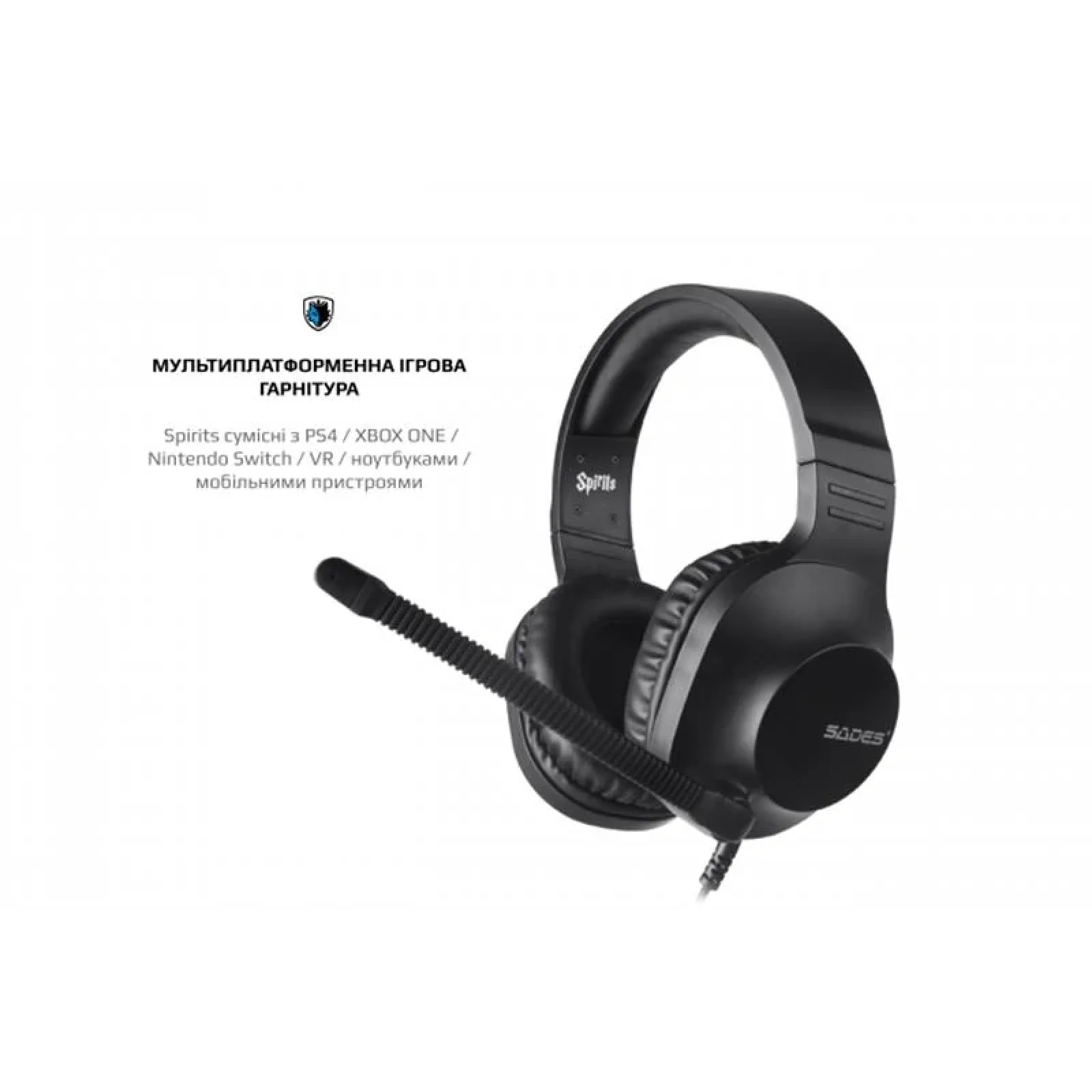 Гарнітура Sades SA-721 Spirits Black (sa721bkj) UA