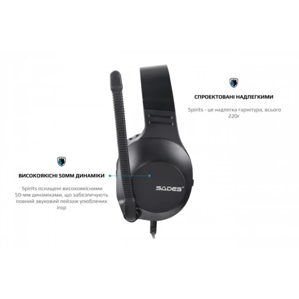 Гарнитура Sades SA-721 Spirits Black (sa721bkj) UA