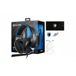 Гарнітура Sades SA-914 Wand Black/Blue LED (sa914bku) UA
