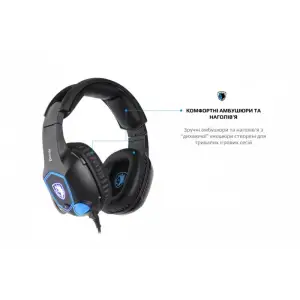 Гарнітура Sades SA-905 Dazzle Black/Blue (sa905bku) UA