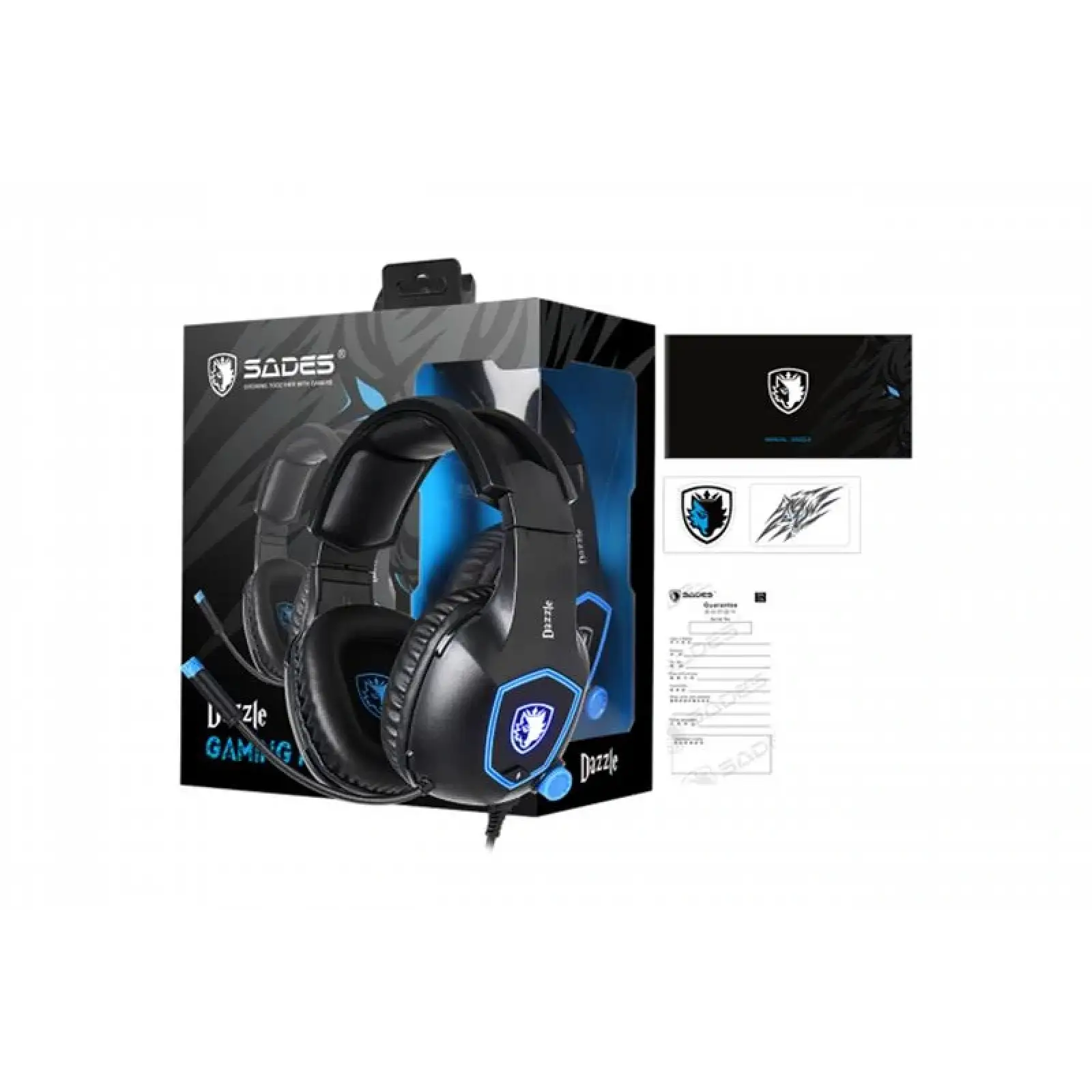 Гарнітура Sades SA-905 Dazzle Black/Blue (sa905bku) UA