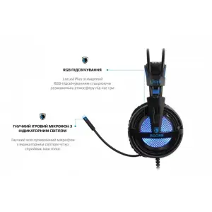 Гарнітура Sades SA-904 Lokust Plus Black RGB (sa904bku) UA