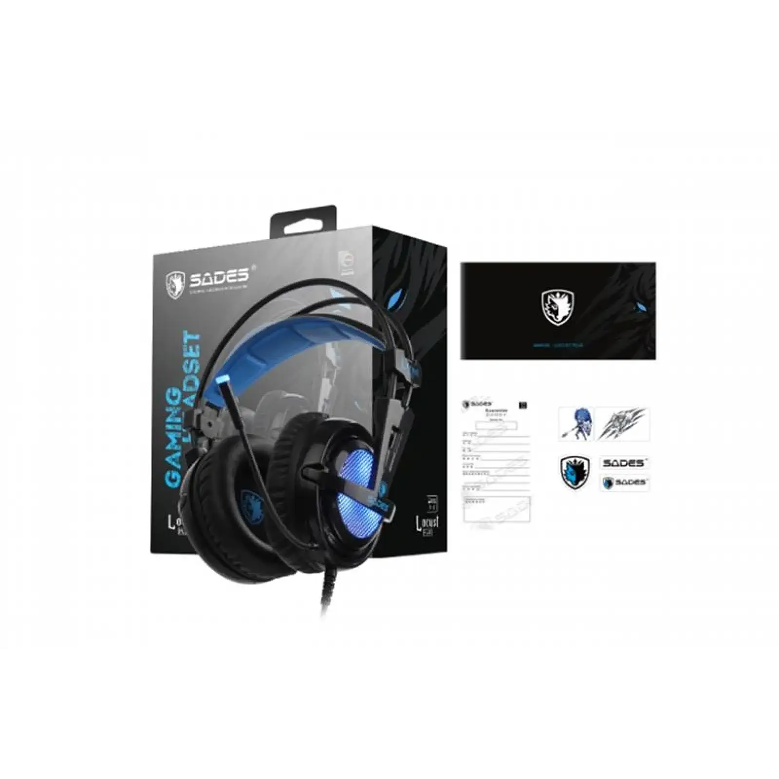 Гарнітура Sades SA-904 Lokust Plus Black RGB (sa904bku) UA