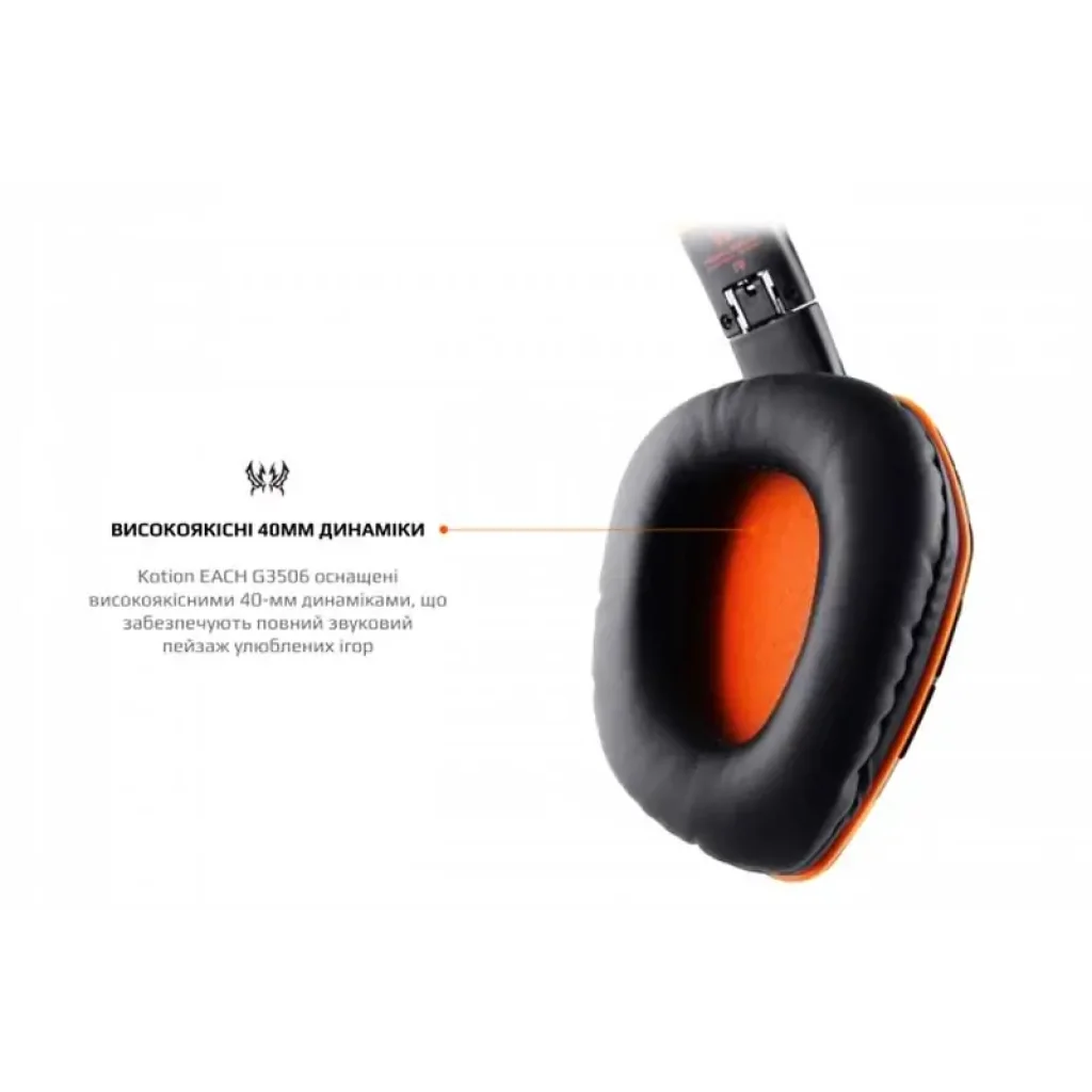 Bluetooth-гарнітура Kotion EACH B3506 Black/Orange (ktb3506bt) UA