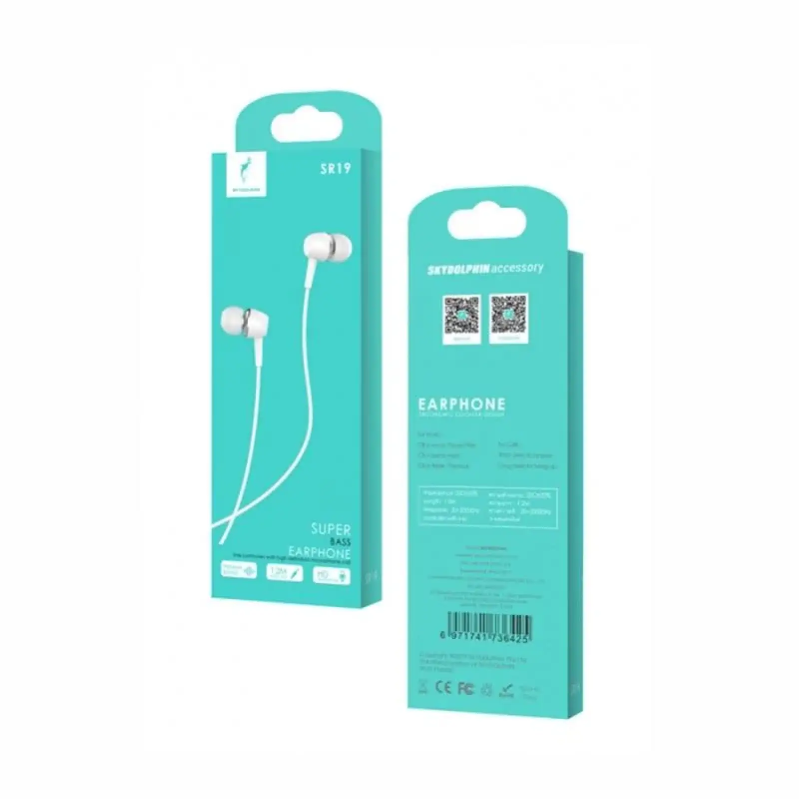 Гарнітура SkyDolphin SR19 White (HF-000408) UA