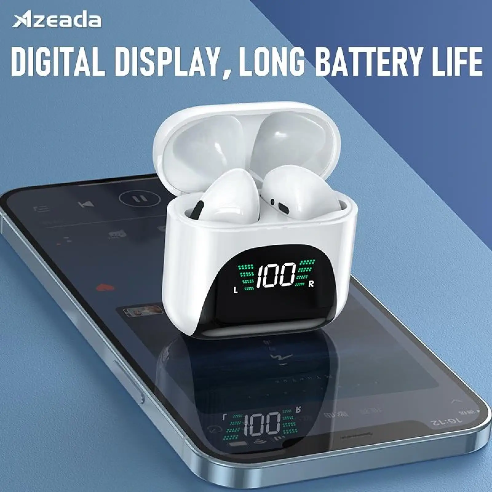 Bluetooth-гарнитура Proda AZEADA Lingcon 4th Mini TWS BT-112 White, PRD-BT112WT UA