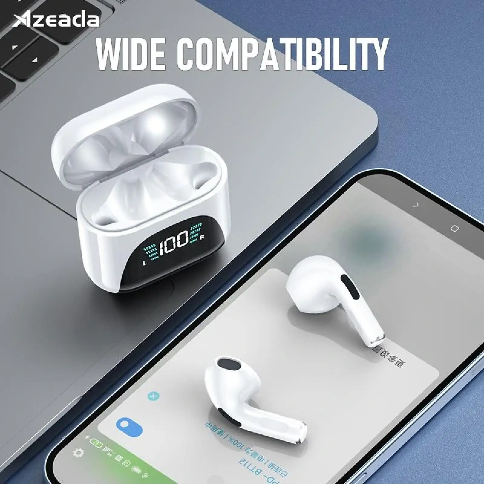 Bluetooth-гарнитура Proda AZEADA Lingcon 4th Mini TWS BT-112 White, PRD-BT112WT UA