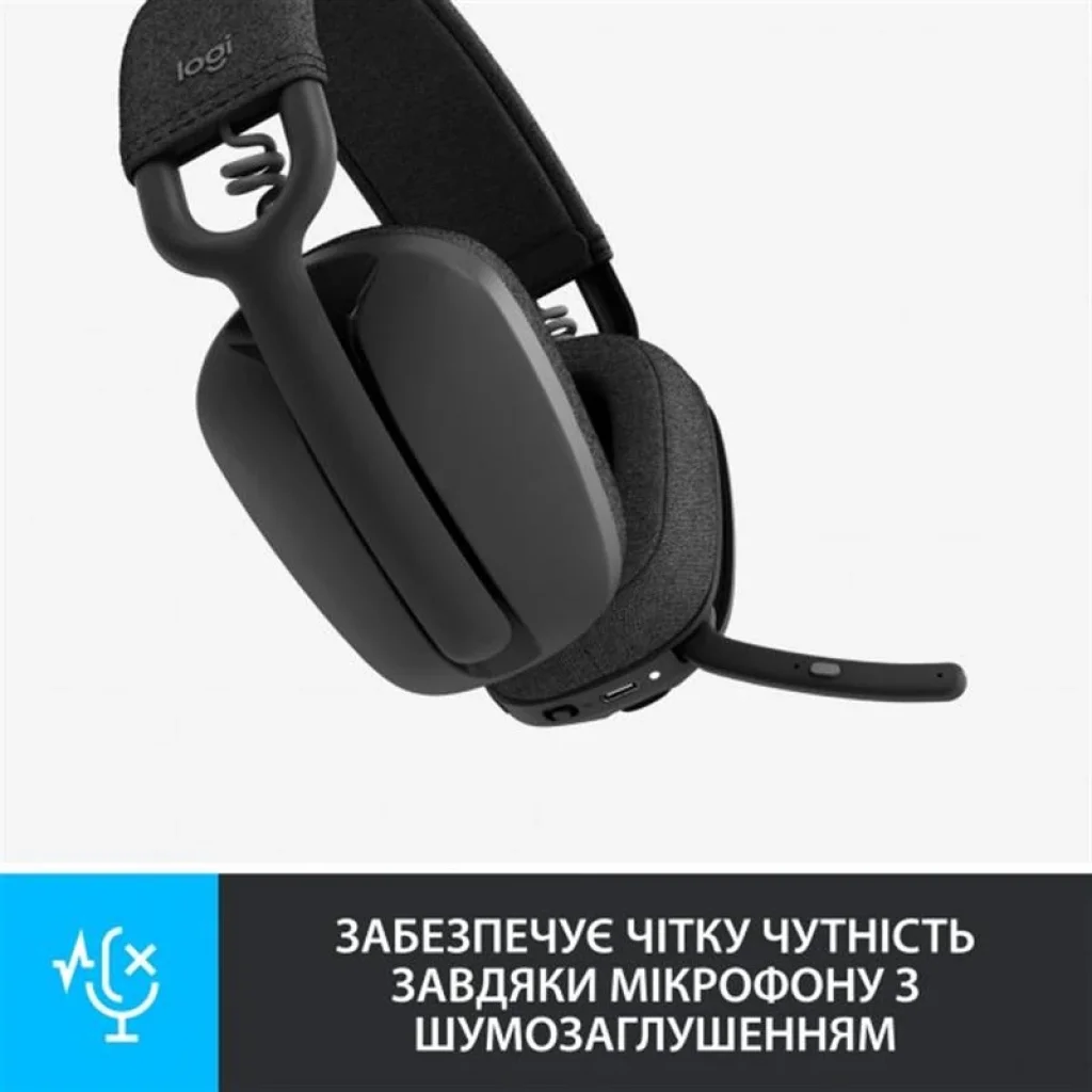 Bluetooth-гарнитура Logitech Zone Vibe 100 Wireless Graphite (981-001213) UA