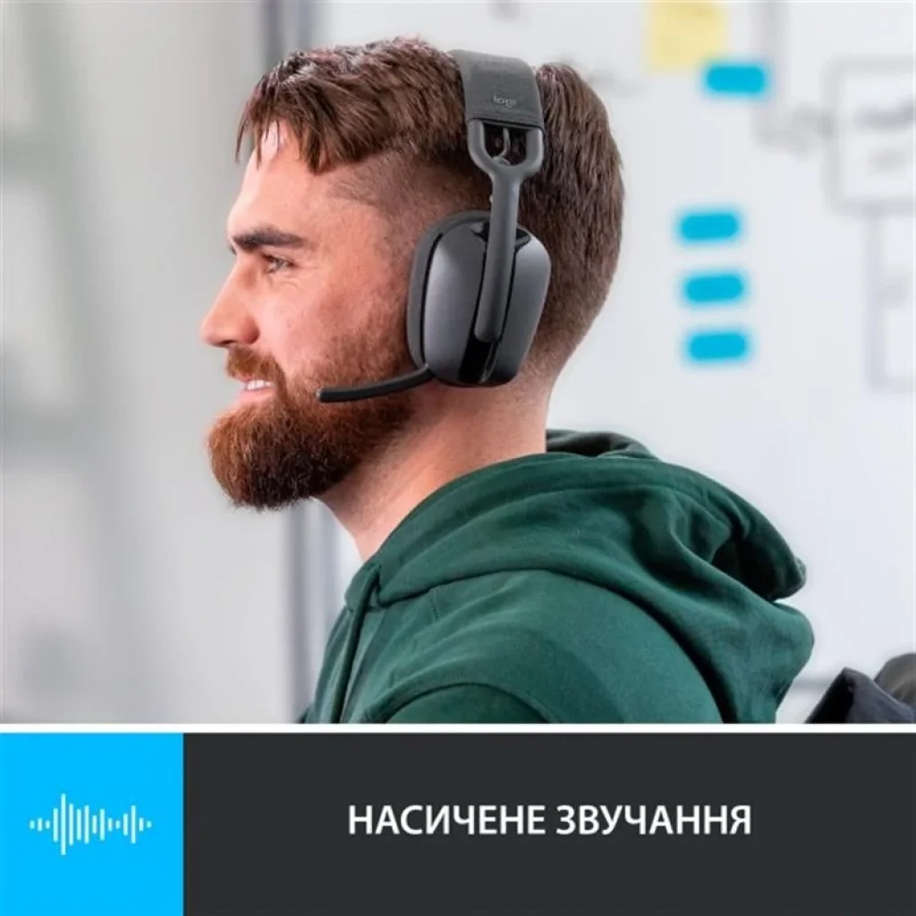 Bluetooth-гарнитура Logitech Zone Vibe 100 Wireless Graphite (981-001213) UA