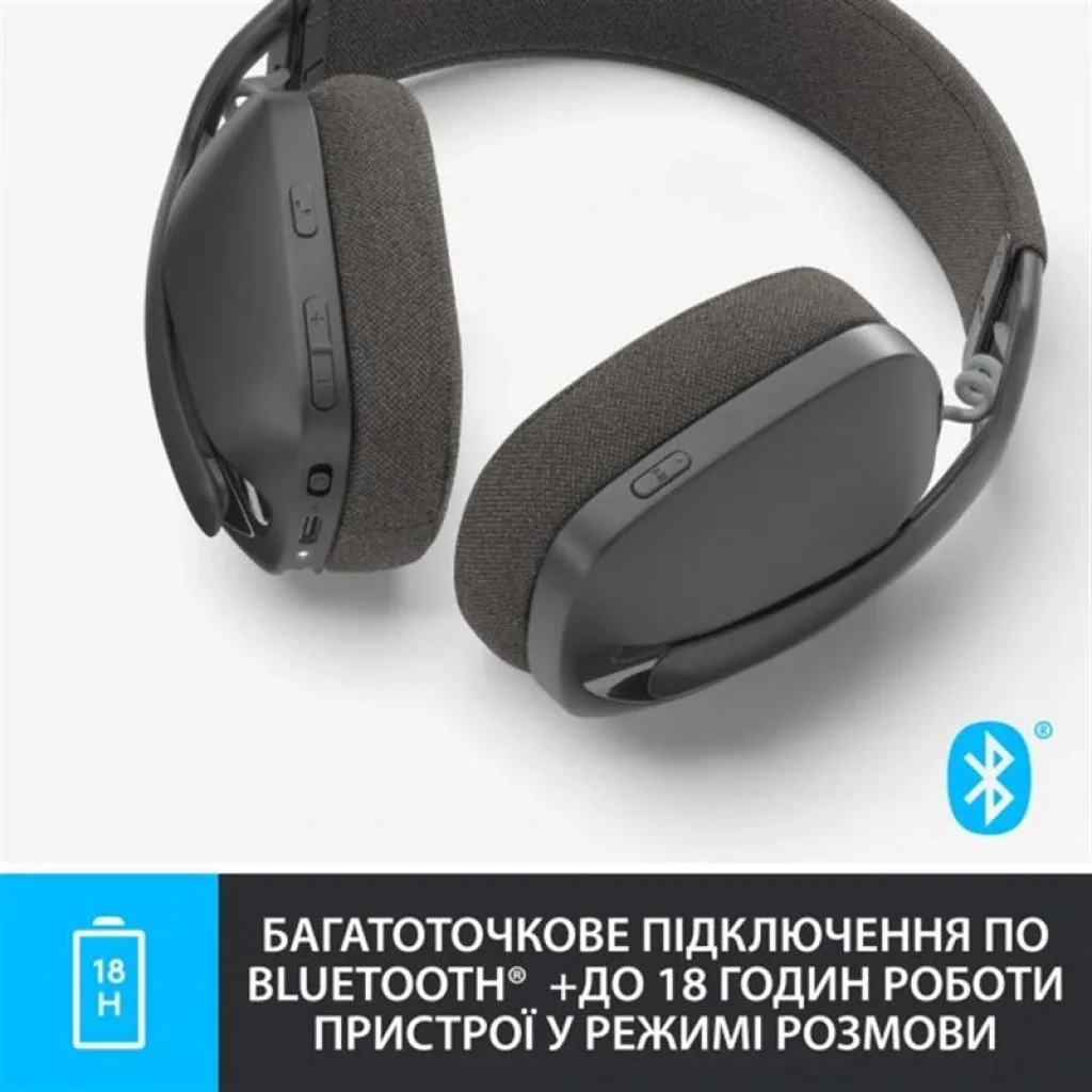 Bluetooth-гарнитура Logitech Zone Vibe 100 Wireless Graphite (981-001213) UA
