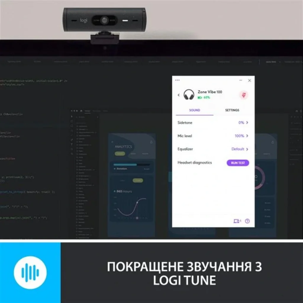Bluetooth-гарнитура Logitech Zone Vibe 100 Wireless Graphite (981-001213) UA