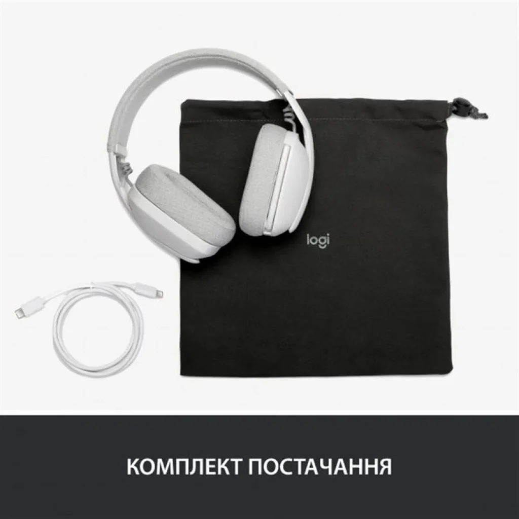 Bluetooth-гарнітура Logitech Zone Vibe 100 Wireless OffWhite (981-001219) UA