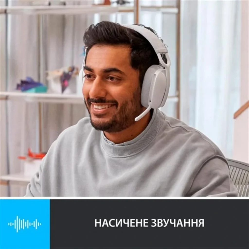 Bluetooth-гарнітура Logitech Zone Vibe 100 Wireless OffWhite (981-001219) UA
