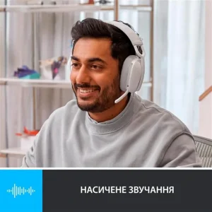 Bluetooth-гарнітура Logitech Zone Vibe 100 Wireless OffWhite (981-001219) UA