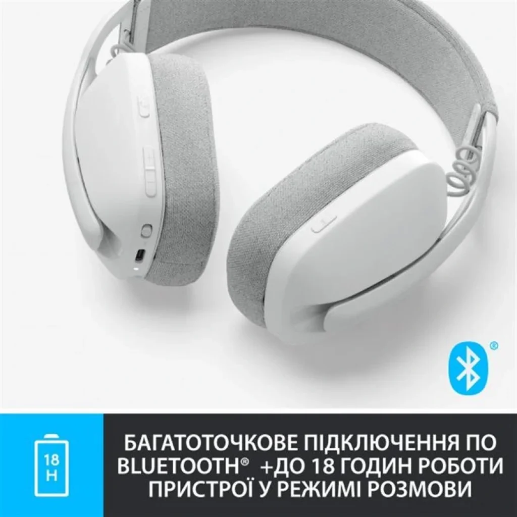 Bluetooth-гарнітура Logitech Zone Vibe 100 Wireless OffWhite (981-001219) UA