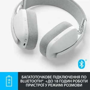 Bluetooth-гарнітура Logitech Zone Vibe 100 Wireless OffWhite (981-001219) UA
