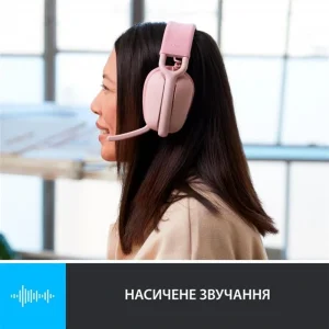 Bluetooth-гарнітура Logitech Zone Vibe 100 Wireless Rose (981-001224) UA