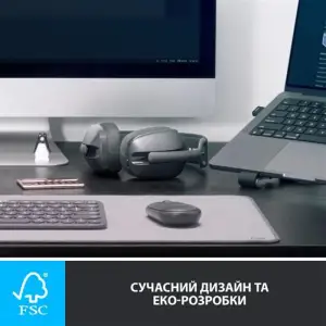 Bluetooth-гарнитура Logitech Zone Vibe 125 Wireless Headphones Graphite (981-001126) UA