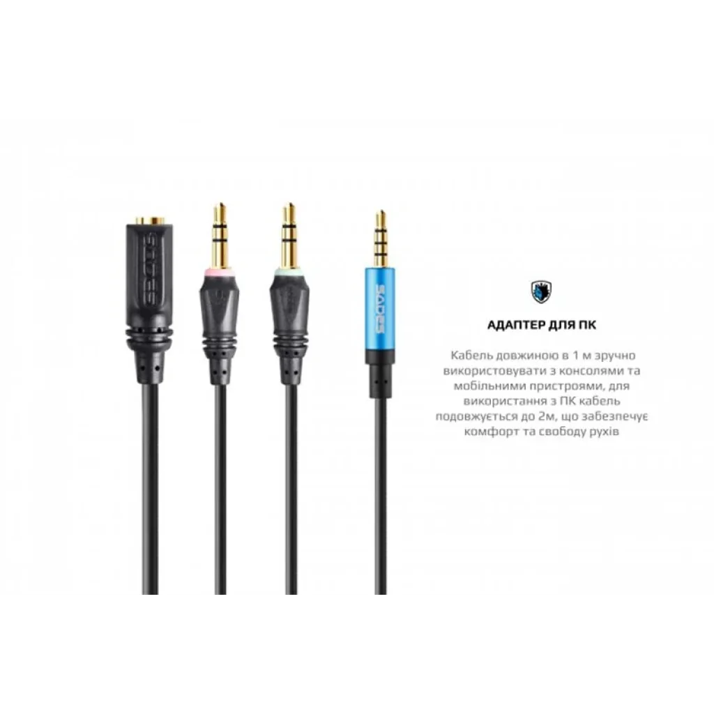 Гарнітура Sades SA-722 Dpower Black/Blue (sa722blj) UA