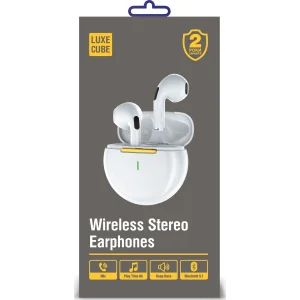 Bluetooth-гарнітура Luxe Cube PRO 6 White (4826668690034) UA